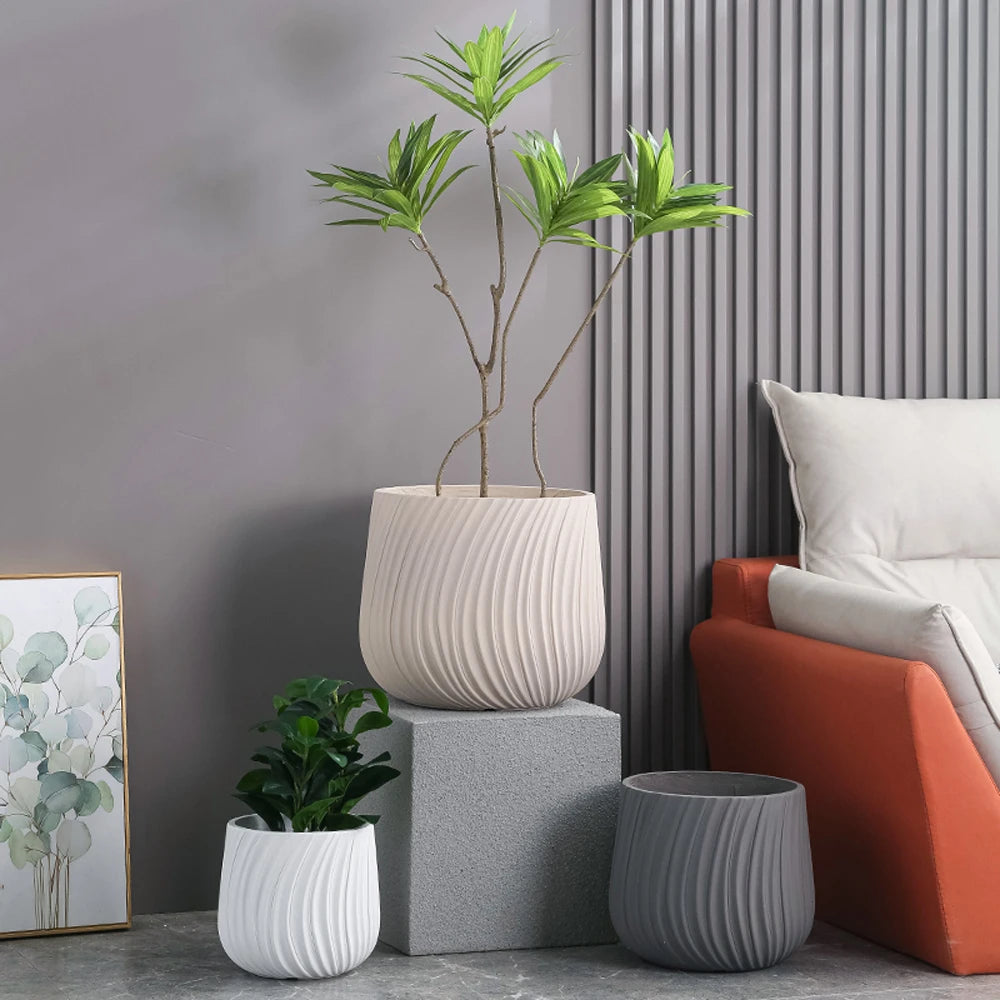 moule en silicone moderne pour pot de fleurs en béton léger et luxueux - vue 5 sur 22
