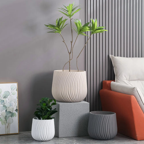 moule en silicone moderne pour pot de fleurs en béton léger et luxueux - vue 6 sur 22