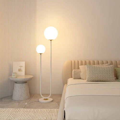 lampadaire led nordique en verre pour décoration maison - vue 3 sur 9