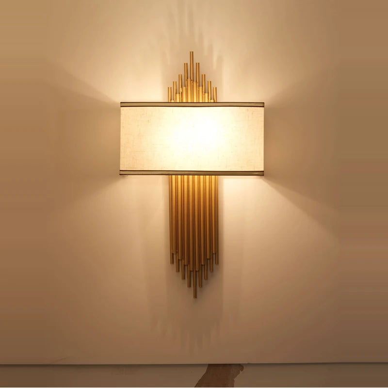 applique murale design en cristal et acier inoxydable doré - vue 4 sur 23