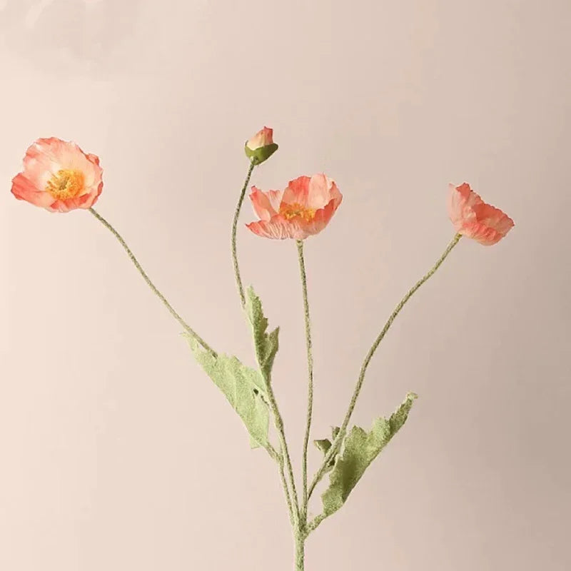 fleurs artificielles coquelicots pour mariage et décoration intérieure - vue 12 sur 25
