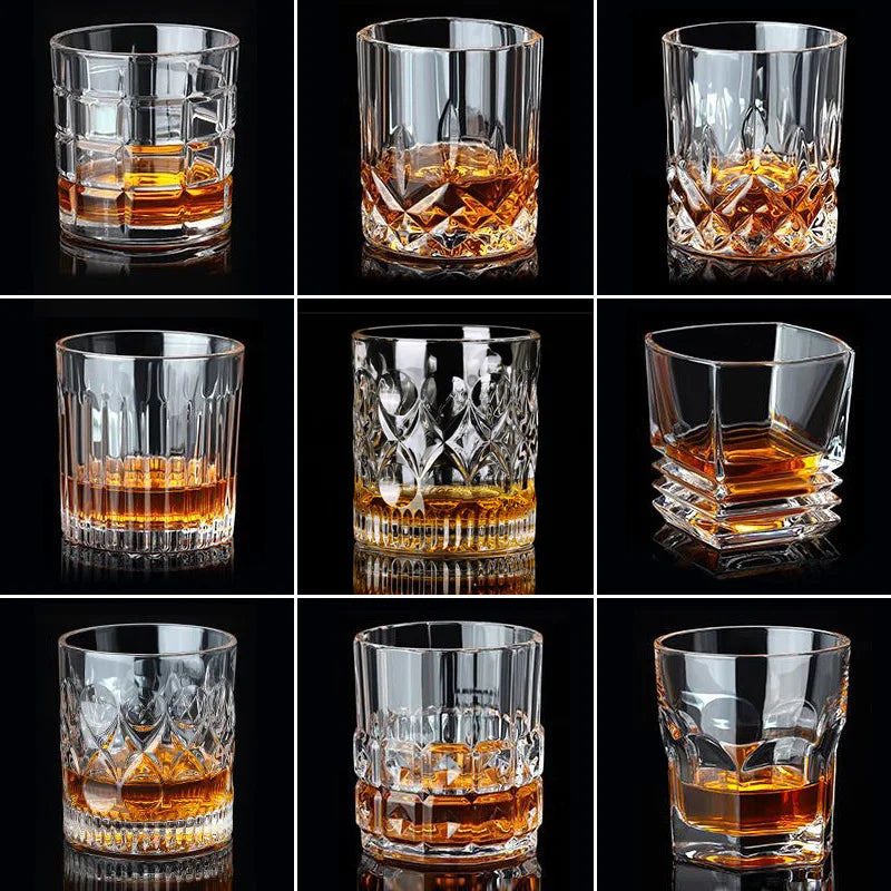 verres cristal facete pour whisky biere vin maison - vue 7 sur 7