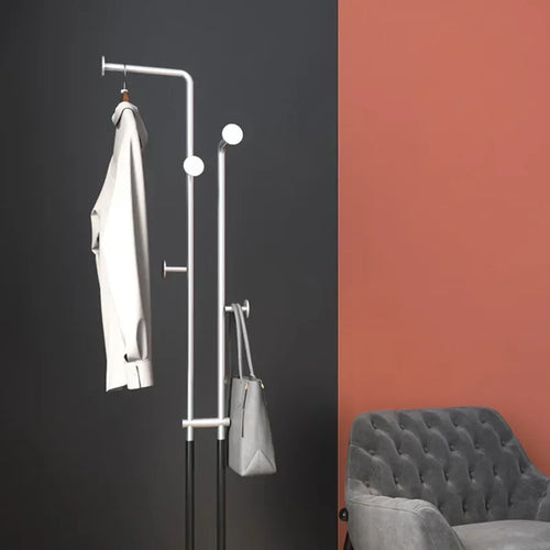 porte-manteau double tube style nordique pour intérieur et extérieur - vue 4 sur 8