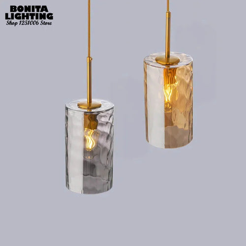 suspension en verre soufflé style nordique moderne - vue 3 sur 8