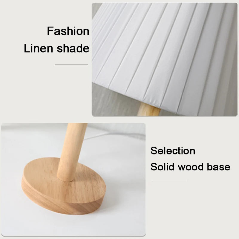 lampe à poser plissée nordique pliable décoration atmosphère maison - vue 5 sur 8