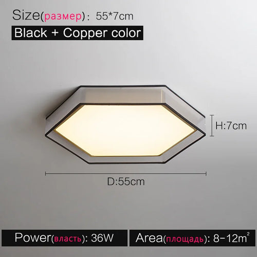 plafonnier led moderne rond nordique lampe de soleil créative - vue 12 sur 11