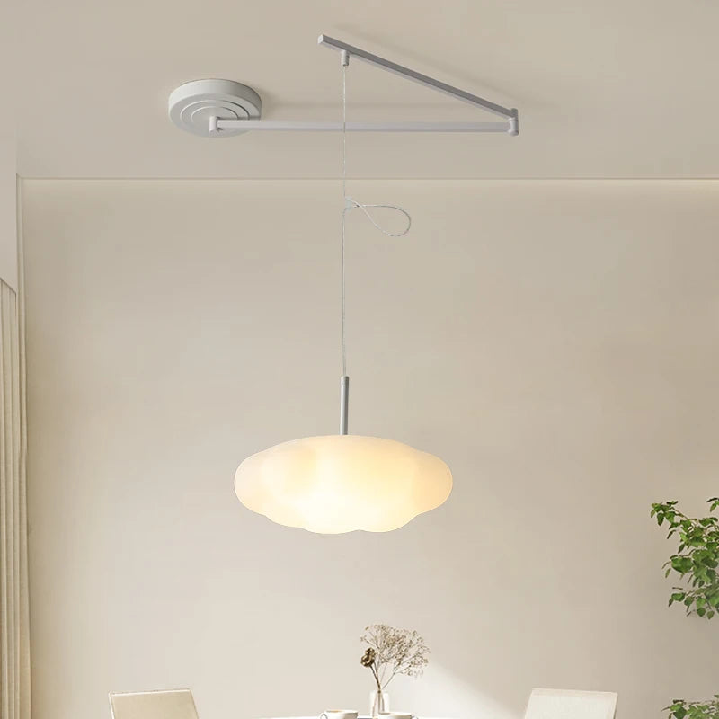 Simple moderne nouvelle crème nuage LED Lustres lumière pour Restaurant salon salle à manger chambre d'enfants couloir suspendus Lustres