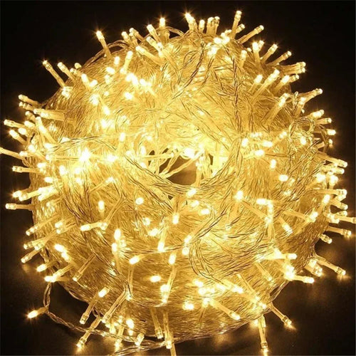 guirlande lumineuse extérieure 100 led étanche pour fêtes et décorations