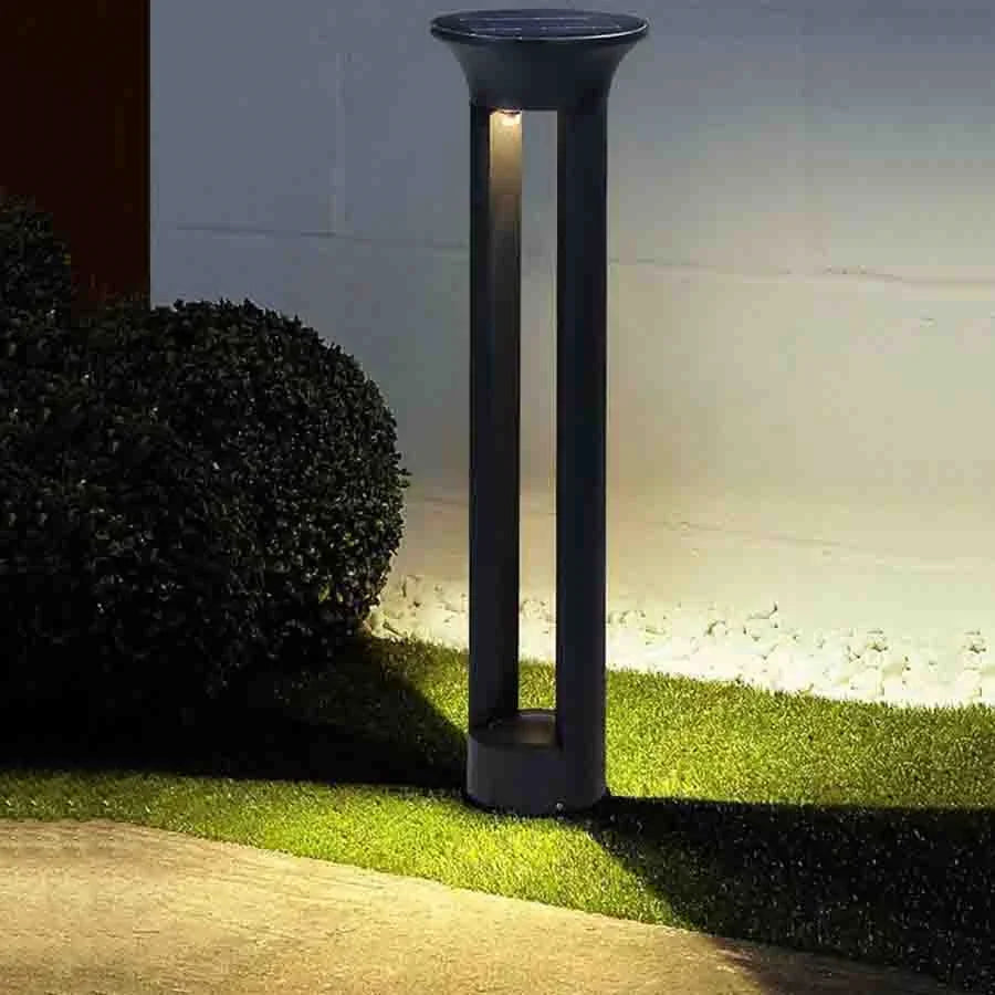 lampe solaire d'extérieur en aluminium pour éclairage de jardin - vue 5 sur 24