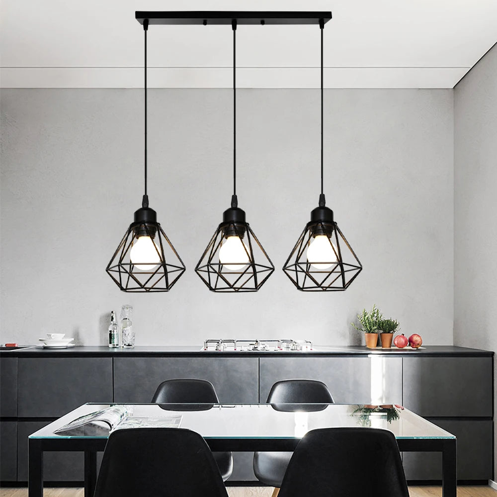 suspension moderne à têtes led pour intérieur design - vue 4 sur 22