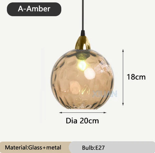 lustre en verre coloré lumineux pour restaurant - vue 14 sur 25