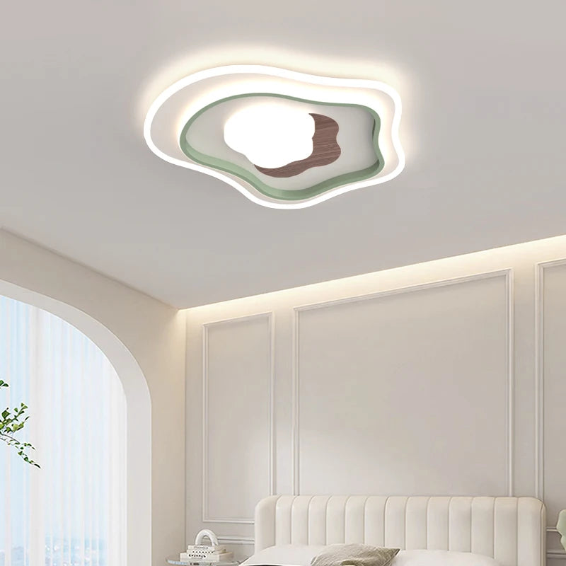 lustre nordique en bois pour éclairage intérieur décoratif