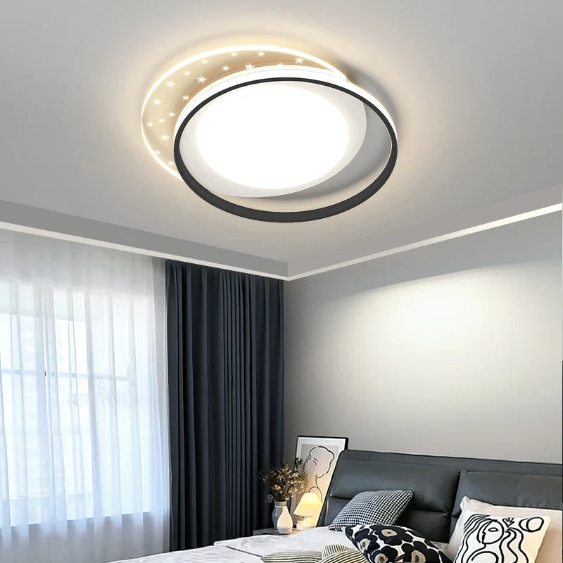 Lustre Led Plafonnier Chambre Intérieur Mince Moderne