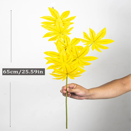 grandes plantes d'érable artificielles décorations d'automne pour festivals - vue 3 sur 9
