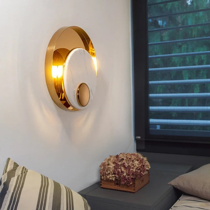 applique murale en pierre marbrée design moderne pour intérieur décoratif - vue 6 sur 8
