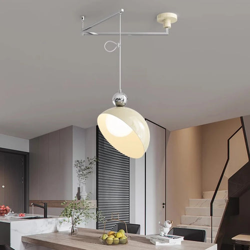 lustre à bras basculants pliable design rétractable pour intérieur restaurant - vue 3 sur 4