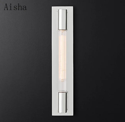 applique murale led rétro en cuivre chrome noir décorative pour intérieur - vue 7 sur 9
