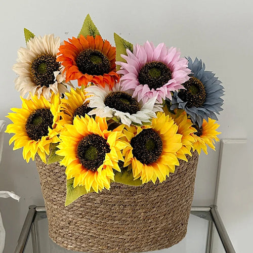 tournesol artificiel décoratif pour arrangements floraux et photographie - vue 4 sur 11