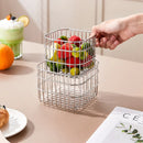 panier de rangement en acier inoxydable pour fruits et légumes