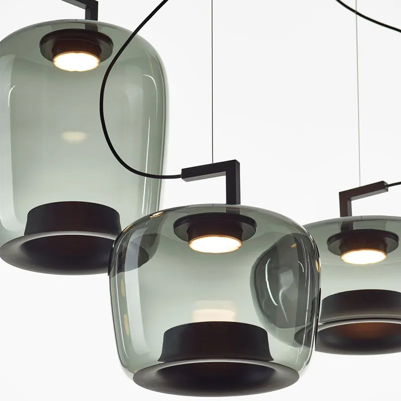 LED nordique BROKIS DOUBLE suspension créative suspension en verre pour salon chambre chevet Bar décor Restaurat lampe