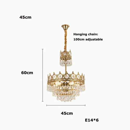 lustre en cristal k9 dimmable pour un éclairage élégant - vue 14 sur 16