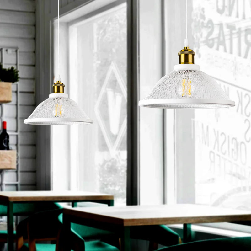 SANDYHA moderne créatif suspension rétro Style industriel grille lampes LED pour chambre chevet salle à manger décor lustres