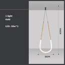 lustre en art déco design suspendu en led