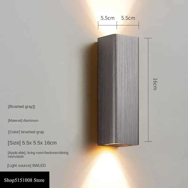 applique murale led modernes pour éclairage de fond intérieur - vue 9 sur 15