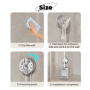 brosse de toilette à ventouse motif glacier avec long manche et fixation murale