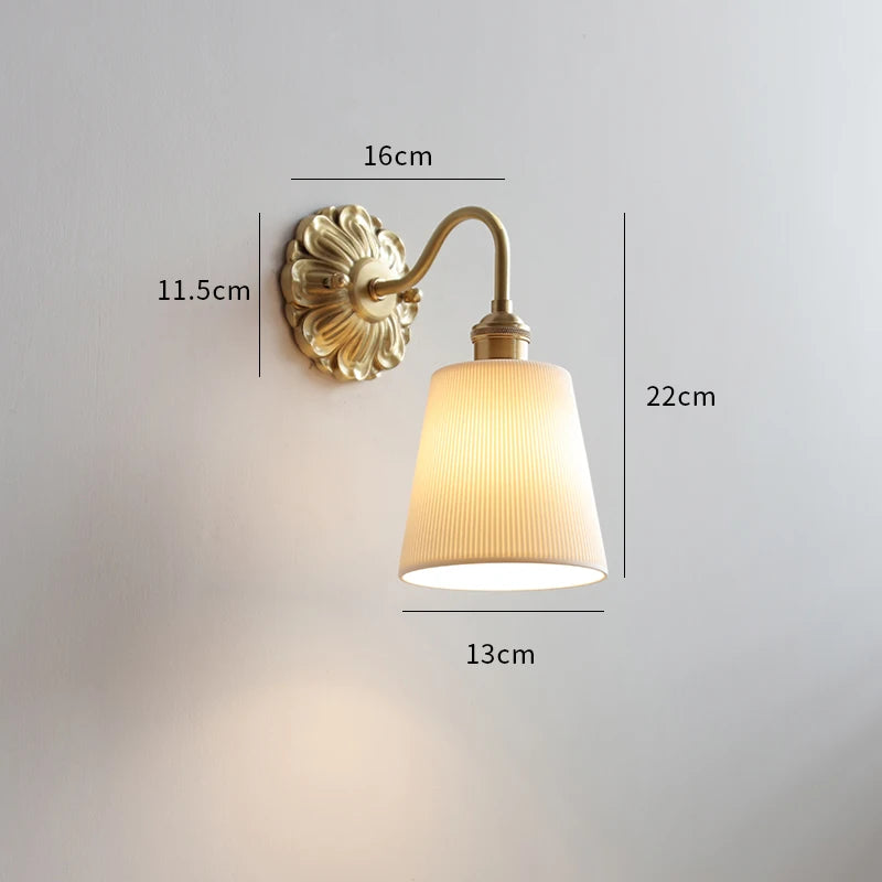 applique led verre gris fumé cuivre moderne intérieur - vue 16 sur 23