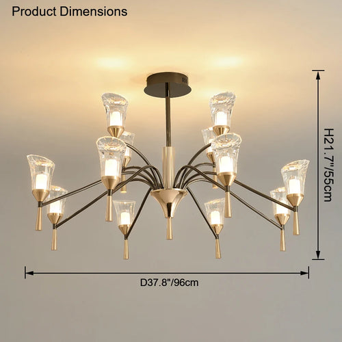 lustre moderne suspendu pour un éclairage élégant intérieur - vue 9 sur 9