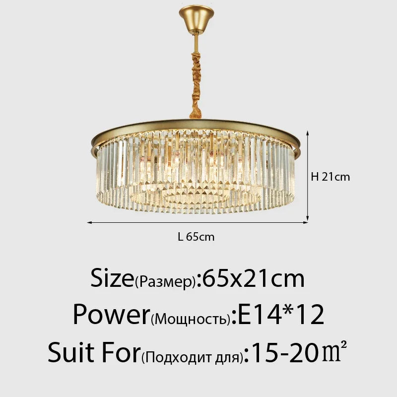 lustre moderne en cristal style nordique vintage pour intérieur élégant - vue 16 sur 21
