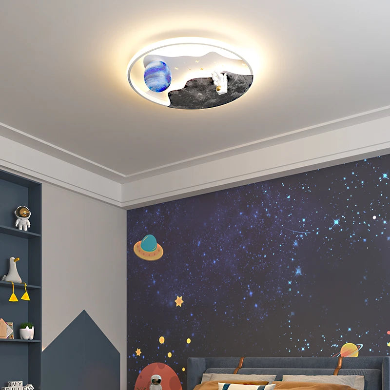 lustre astronaute créatif pour décoration intérieure lumineuse - vue 6 sur 8