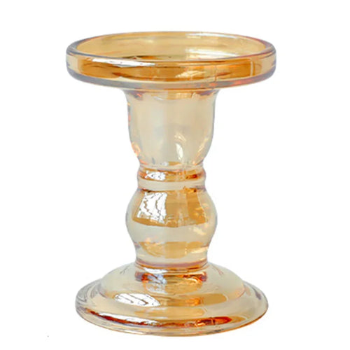 bougeoir en verre pour bougie chauffe-plat décoratif outdoor - vue 25 sur 24