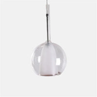 suspension à led penta glo en verre pour décoration intérieure
