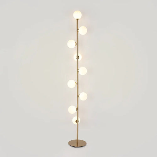 lampadaire boule de verre à 9 têtes design nordique décoratif - vue 3 sur 7