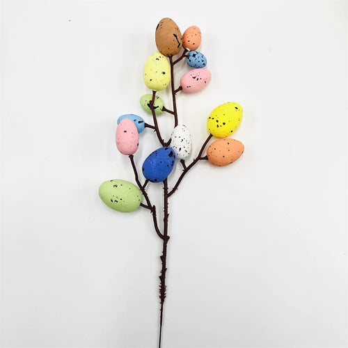 décoration œuf artificiel fleurs mousse pour pâques diy - vue 17 sur 17