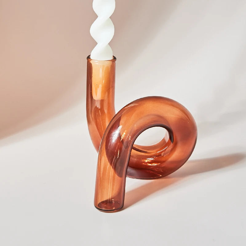 vases en verre bougeoirs décoratifs pour mariage et événements - vue 9 sur 14