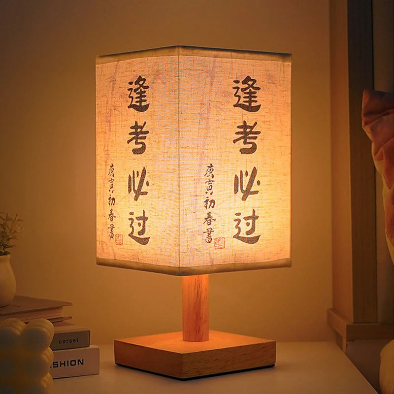 lampe à poser décorative carrée à led avec variateur et prise usb - vue 6 sur 9
