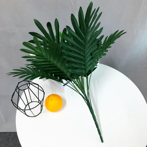 bouquet de fausses feuilles de palmier tropical décoratif pour fêtes et événements - vue 2 sur 13