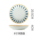 Assiette creuse japonaise porcelaine fine 18 cm