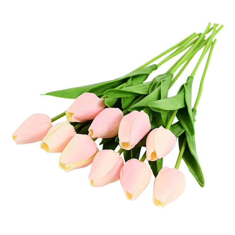 lot de 10 tulipes artificielles pour décoration de mariage et jardin