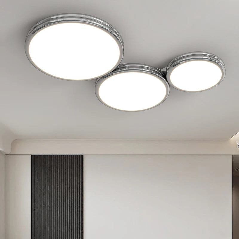 led plafonnier rond minimaliste pour éclairage intérieur - vue 3 sur 24