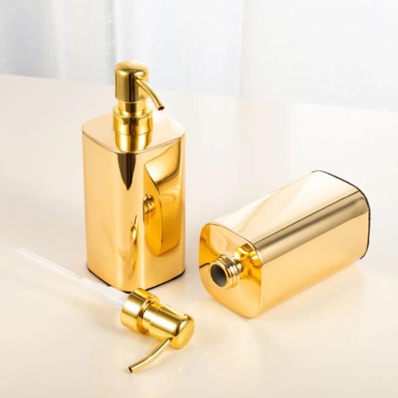 distributeur de savon en acier inoxydable pour salle de bain et accessoires - vue 6 sur 9