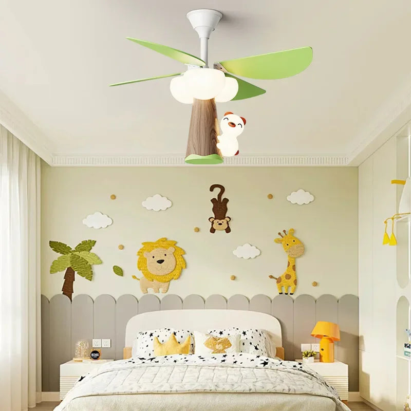 plafonnier créatif moderne enfant avec télécommande et lumière intégrée - vue 4 sur 6