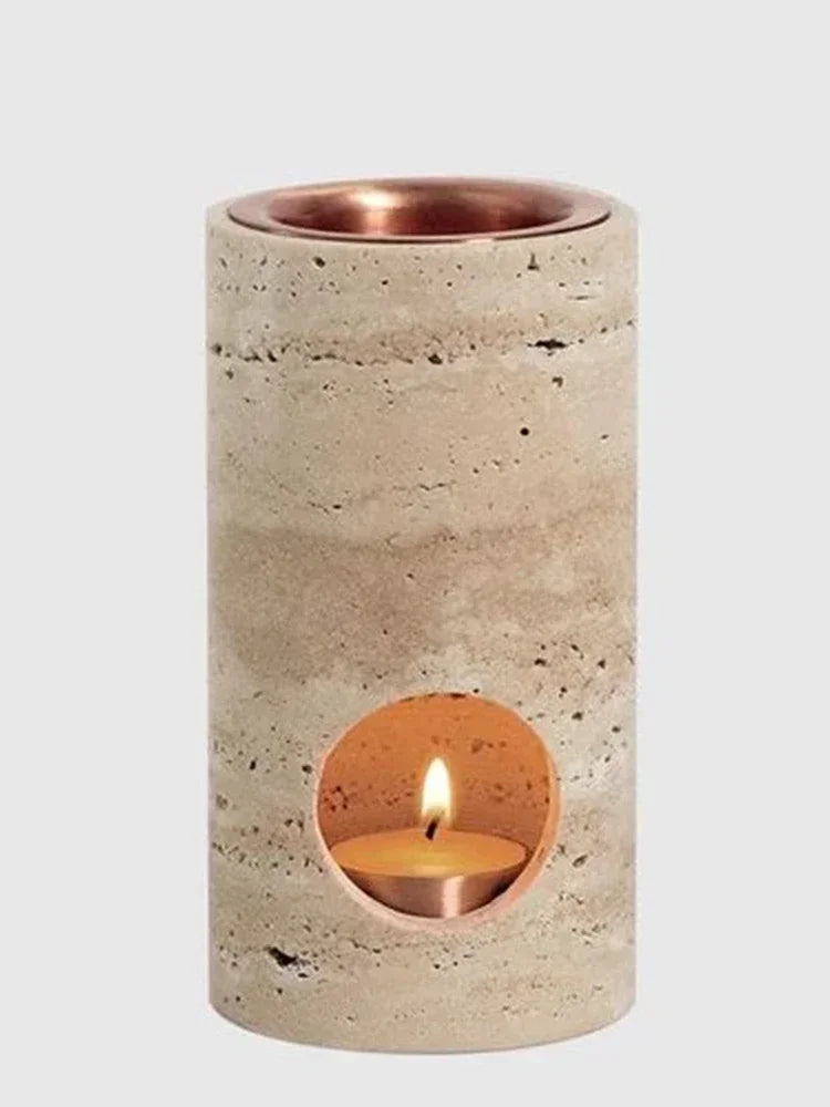 diffuseur d'huiles essentielles cylindrique en pierre personnalisable en gros - vue 4 sur 4