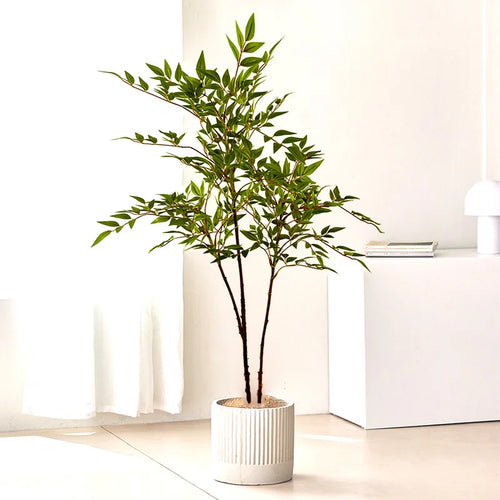 ficus artificiel grande branche pour décoration intérieure et extérieure - vue 2 sur 8