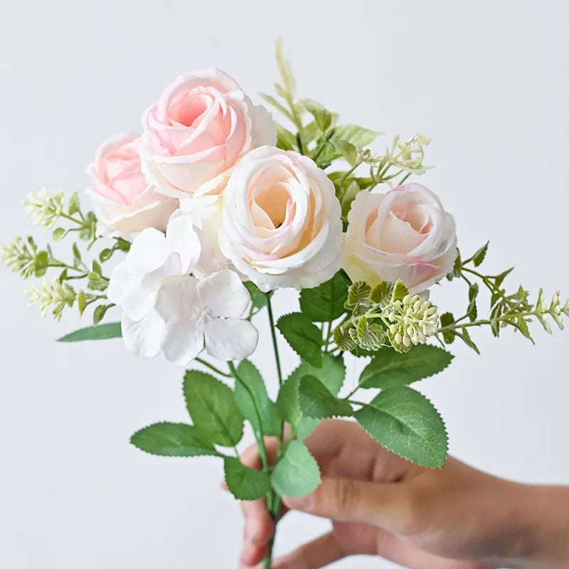bouquet de pivoines artificielles rétro pour décoration de mariage - vue 4 sur 10