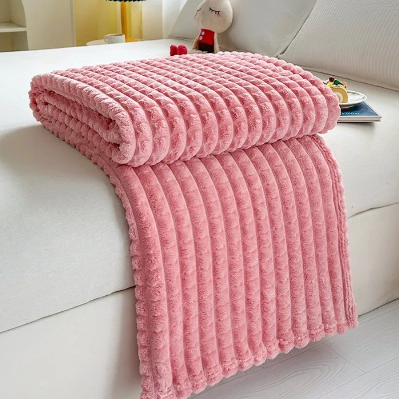 plaid flanelle motif carreaux imitation fourrure bureau hiver