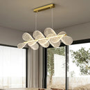 lustre en acrylique avec anneau doré à intensité variable  livraison directe